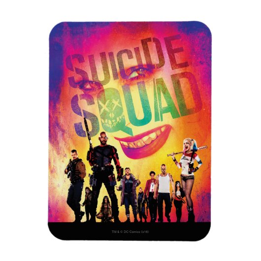 Suicide Squad | Orange Joker & Squad Movie Poster Magnet (Vertikal)