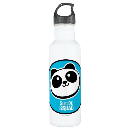 Suicide Squad Panda Purveyors Logo Edelstahlflasche (Vorderseite)