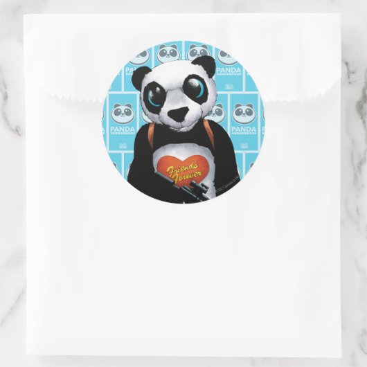 Suicide Squad | Panda Runder Aufkleber (Tasche)