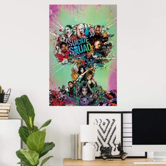 Suicide Squad | Pilzwolkenexplosion Poster (Heimbüro)