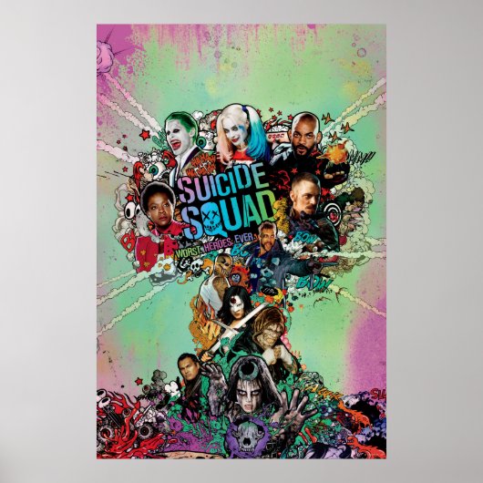 Suicide Squad | Pilzwolkenexplosion Poster (Vorne)