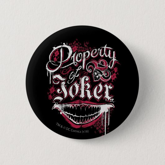 Suicide Squad | Property of Joker Button (Vorderseite)