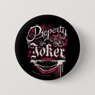 Suicide Squad Property of Joker Button