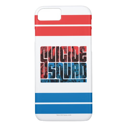 Suicide Squad | Red and Blue Logo Case-Mate iPhone Hülle (Rückseite)