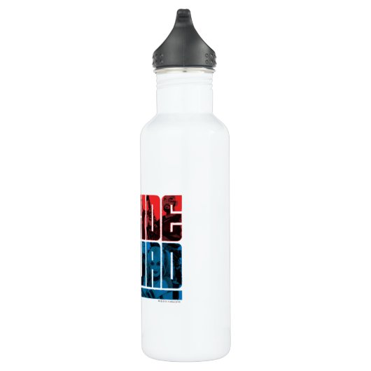 Suicide Squad Red and Blue Logo Edelstahlflasche (Rechts)