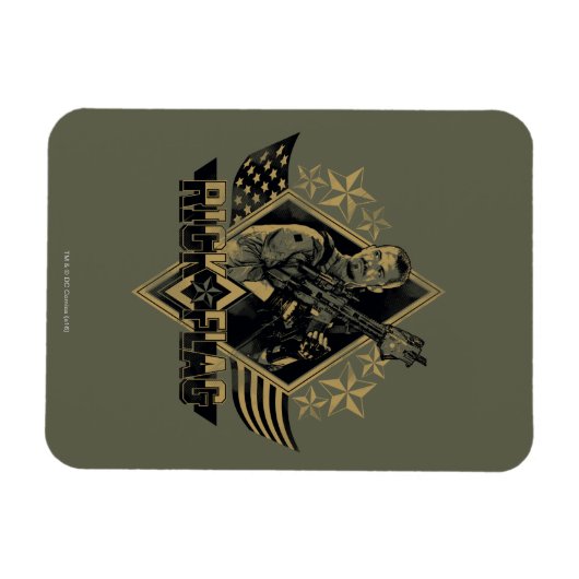 Suicide Squad | Rick Flag Abzeichen Magnet (Horizontal)