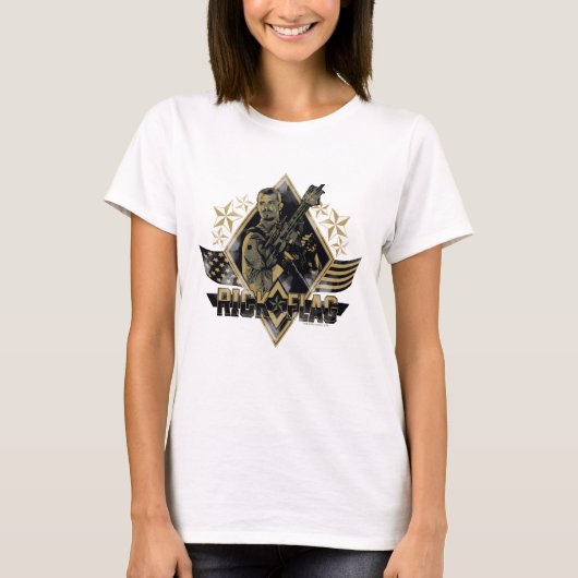 Suicide Squad | Rick Flag Abzeichen T-Shirt (Vorderseite)