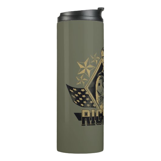 Suicide Squad | Rick Flag Abzeichen Thermosbecher (Nach links gedreht)