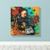 Suicide Squad | Rick Flag Character Graffiti Leinwanddruck (Insitu (Holzboden))