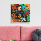 Suicide Squad | Rick Flag Character Graffiti Leinwanddruck (Insitu (Wohnzimmer))