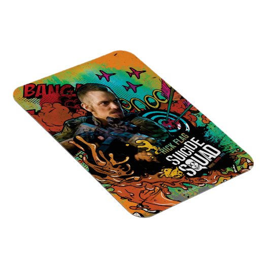 Suicide Squad | Rick Flag Character Graffiti Magnet (Rechte Seite)