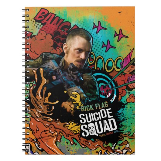 Suicide Squad | Rick Flag Character Graffiti Notizblock (Vorderseite)
