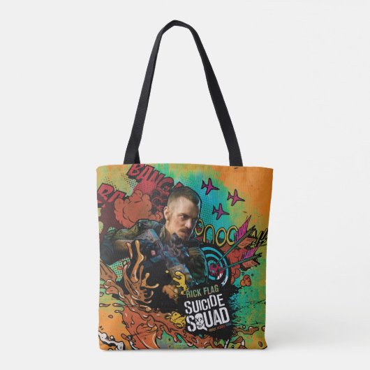 Suicide Squad Rick Flag Character Graffiti Tasche (Rückseite)