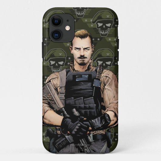 Suicide Squad | Rick Flag Comic Book Art Case-Mate iPhone Hülle (Rückseite)