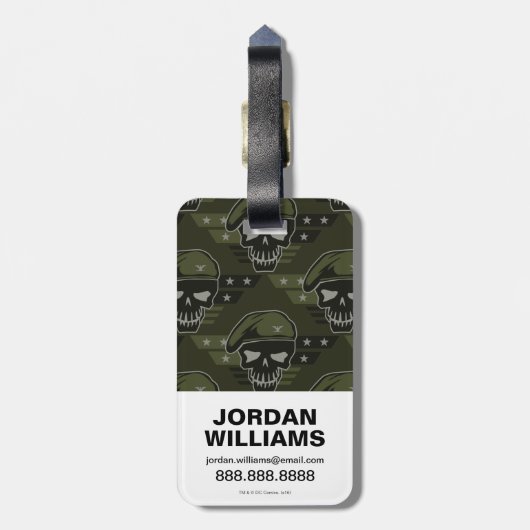 Suicide Squad | Rick Flag Comic Book Art Gepäckanhänger (Rückseite vertikal)