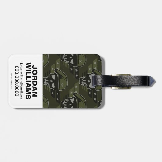 Suicide Squad | Rick Flag Comic Book Art Gepäckanhänger (Rückseite horizontal)