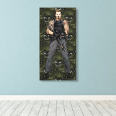 Suicide Squad | Rick Flag Comic Book Art Leinwanddruck (Insitu (Holzboden))