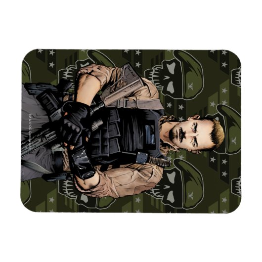 Suicide Squad | Rick Flag Comic Book Art Magnet (Horizontal)