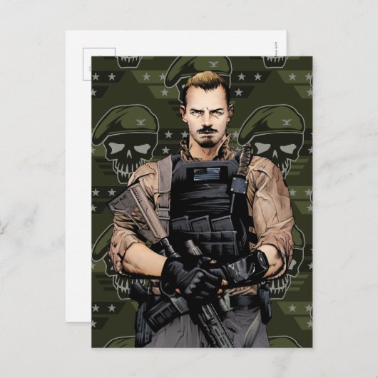 Suicide Squad | Rick Flag Comic Book Art Postkarte (Vorne/Hinten)