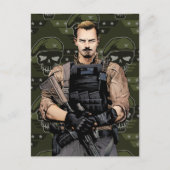 Suicide Squad | Rick Flag Comic Book Art Postkarte (Vorderseite)