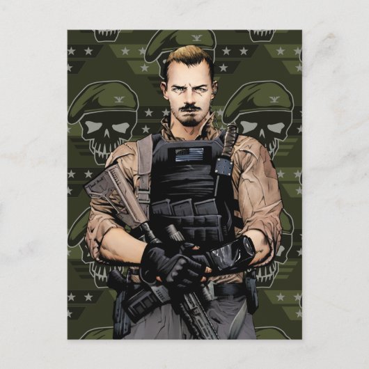 Suicide Squad | Rick Flag Comic Book Art Postkarte (Vorderseite)