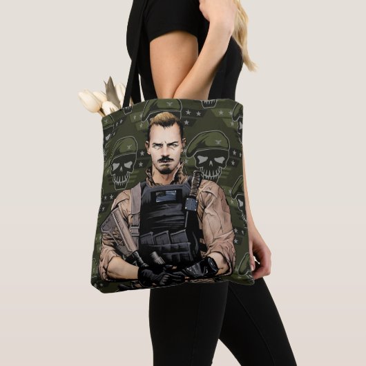 Suicide Squad | Rick Flag Comic Book Art Tasche (Von Nahem)
