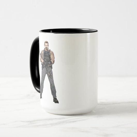 Suicide Squad | Rick Flag Comic Book Art Tasse (Vorderseite Links)