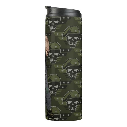 Suicide Squad | Rick Flag Comic Book Art Thermosbecher (Nach rechts gedreht)