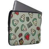 Suicide Squad | Rick Flag Emoji Muster Laptopschutzhülle (Vorne Rechts)