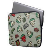Suicide Squad | Rick Flag Emoji Muster Laptopschutzhülle (Vorderseite Links)