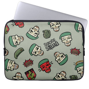 Suicide Squad Rick Flag Emoji Muster Laptopschutzhülle