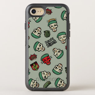 Suicide Squad   Rick Flag Emoji Muster OtterBox Symmetry iPhone 8/7 Hülle
