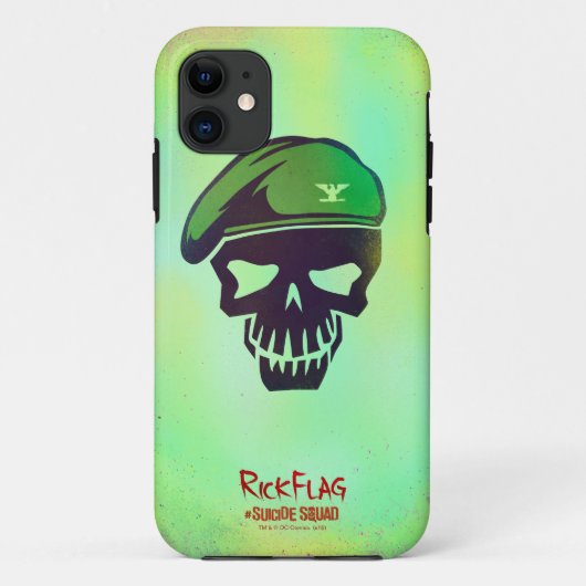 Suicide Squad | Rick Flag Head Icon Case-Mate iPhone Hülle (Rückseite)