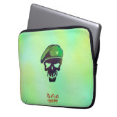 Suicide Squad | Rick Flag Head Icon Laptopschutzhülle (Vorderseite Links)