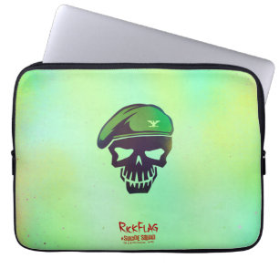 Suicide Squad   Rick Flag Head Icon Laptopschutzhülle