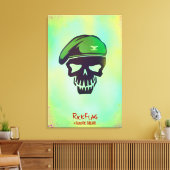 Suicide Squad | Rick Flag Head Icon Leinwanddruck (Insitu (Wohnzimmer))