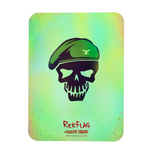 Suicide Squad | Rick Flag Head Icon Magnet (Vertikal)