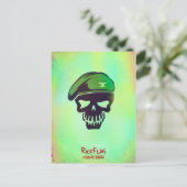 Suicide Squad | Rick Flag Head Icon Postkarte (Stehend Vorderseite)