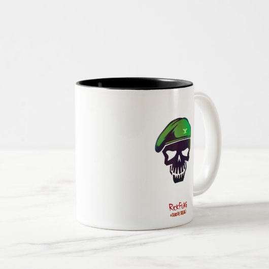 Suicide Squad | Rick Flag Head Icon Zweifarbige Tasse (VorderseiteRechts)