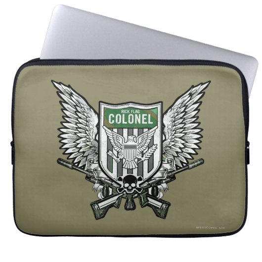 Suicide Squad | Rick Flag Winged Wappen Tattoo Art Laptopschutzhülle (Vorderseite)