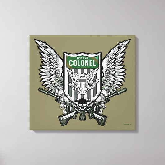 Suicide Squad | Rick Flag Winged Wappen Tattoo Art Leinwanddruck (Vorderseite)
