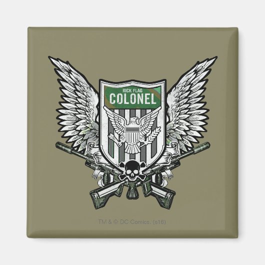 Suicide Squad | Rick Flag Winged Wappen Tattoo Art Magnet (Vorne)