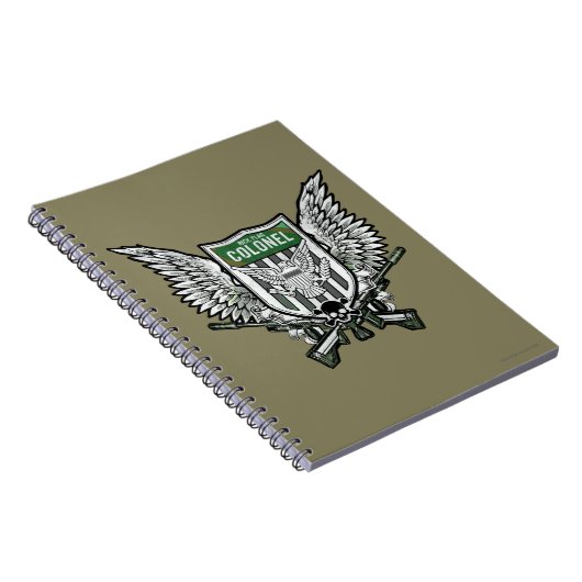 Suicide Squad | Rick Flag Winged Wappen Tattoo Art Notizblock (Rechte Seite)