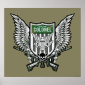 Suicide Squad | Rick Flag Winged Wappen Tattoo Art Poster (Vorne)