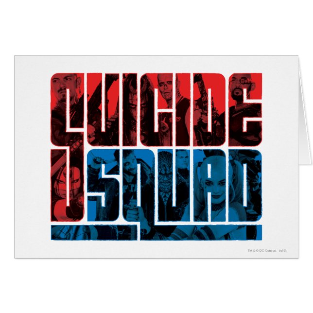 Suicide Squad | Rote und blaue Logos (Vorderseite (Horizontal))
