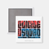 Suicide Squad | Rote und blaue Logos Magnet (Vorderseite/Rückseite)