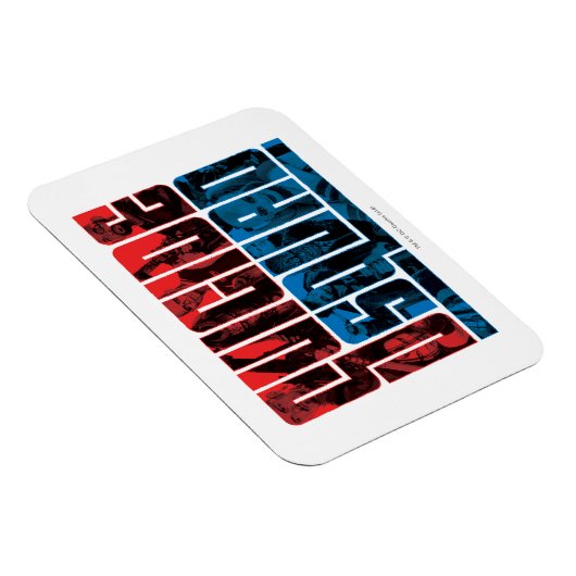 Suicide Squad | Rote und blaue Logos Magnet (Rechte Seite)