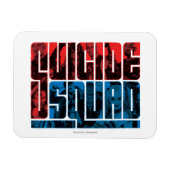 Suicide Squad | Rote und blaue Logos Magnet (Horizontal)