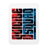 Suicide Squad | Rote und blaue Logos Magnet (Vertikal)