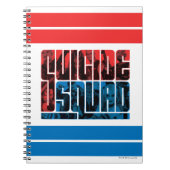 Suicide Squad | Rote und blaue Logos Notizblock (Vorderseite)